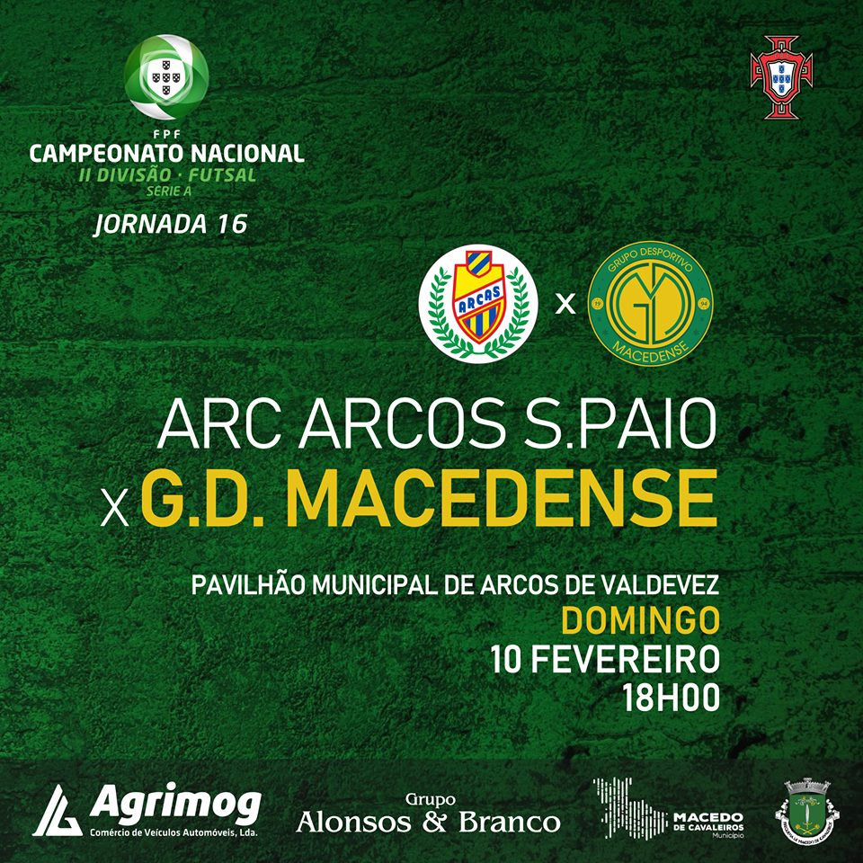 GDM encontra Arcos S. Paio este domingo para um jogo que se espera “complicado”