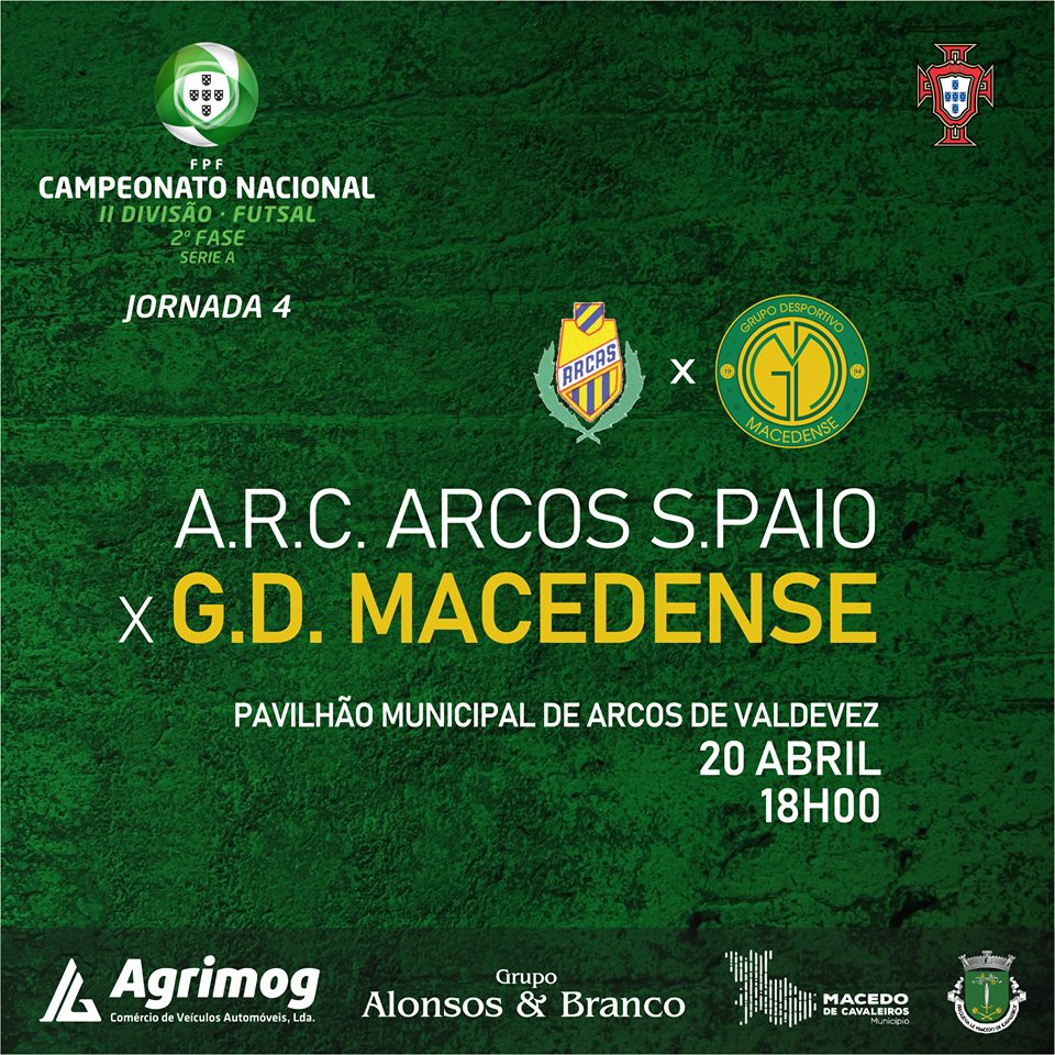 GDM encontra ARC Arcos S.Paio este sábado para um jogo “fundamental”