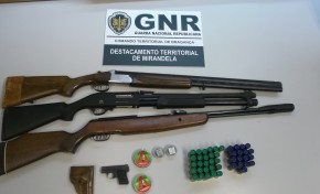 GNR detém indivíduo por posse ilegal de armas em Vila Flor
