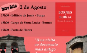 Apresentações de livros em Burga, Bornes e Grijó adiadas para o mês de agosto