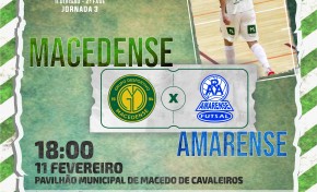 Macedense recebe amanhã o Amarense e quer ficar com os três pontos