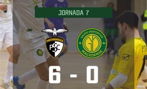 Macedense termina primeira volta da II fase com goleada do Portimonense